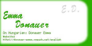 emma donauer business card